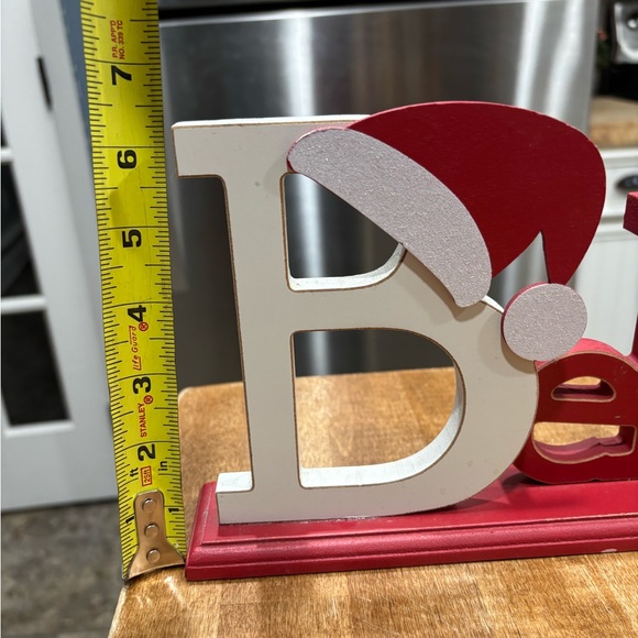 Kohl's Red and White 'Believe' Holiday Decor - Picture 3 of 5